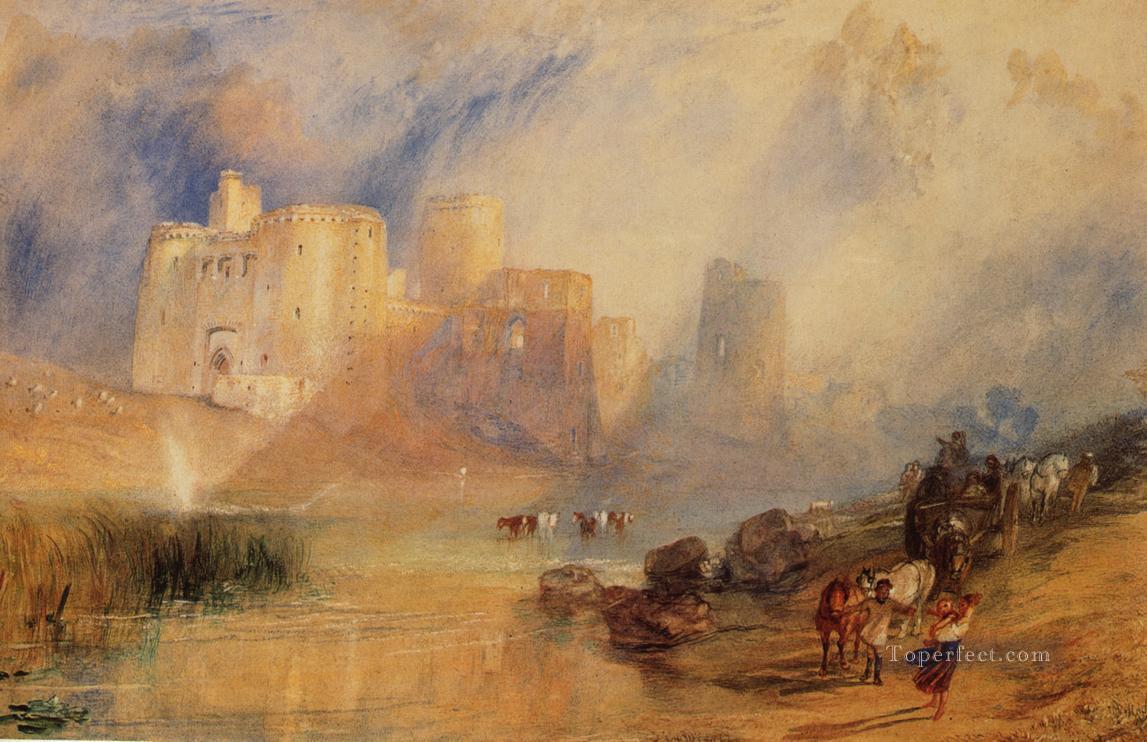 Kidwelly Castle Romantic Turner Oil Paintings